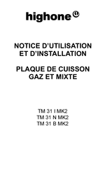 HIGHONE TM 31 B MK2 Notice D'utilisation Et D'installation