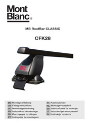 Mont Blanc MB RoofBar CLASSIC CFK28 Instructions De Montage