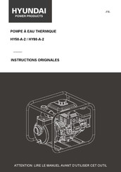 Hyundai power products HY80-A-2 Instructions Originales