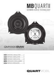 MB QUART QM100X BMW Montage Et Installation