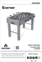 Costway TY246800 Manuel D'utilisation