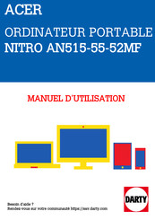 Acer Nitro 5 AN515-55-52MF Manuel D'utilisation
