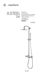 newform X-STEEL 69650X Instructions De Montage