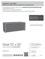 Sauder Office Works 426279 Instructions D'installation