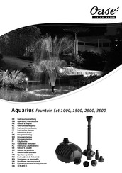 Oase Aquarius Fountain Set 3500 Notice D'emploi