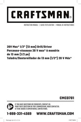 Craftsman CMCD701 Guide D'utilisation