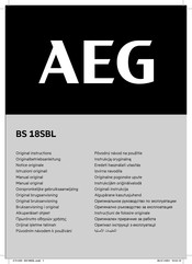 AEG BS 18SBL Notice Originale