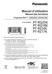 Panasonic PT-RQ25KEJ Manuel D'utilisation