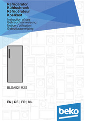 Beko BLSA821M2S Notice D'utilisation