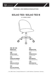 hjh OFFICE SOLAO TED Instructions De Montage Et D'utilisation