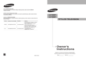 Samsung LN-T4669F Instructions Du Propriétaire