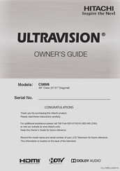 Hitachi Ultravision C58M6 Mode D'emploi