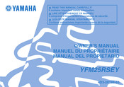 Yamaha YFM25RSEY 2008 Manuel Du Propriétaire