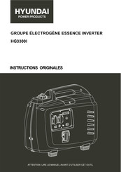 Hyundai power products HG3300I Manuel D'instructions