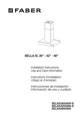 Faber BELAIS36SS600-B Instructions D'installation