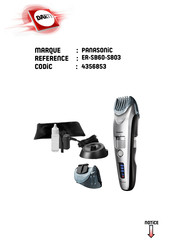 Panasonic ER-SB60-S803 Mode D'emploi
