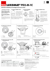 B.e.g. LUXOMAT PD2-M-1C Instructions D'utilisation, De Montage Et De Mise En Service