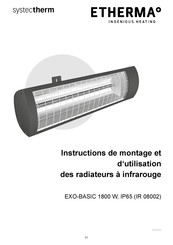 Systec Therm ETHERMA IR 08002 Instructions De Montage Et D'utilisation