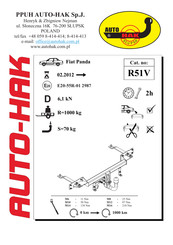 AUTO-HAK R51V Instructions De Montage