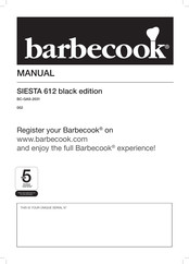 Barbecook SIESTA 612 black edition Manuel