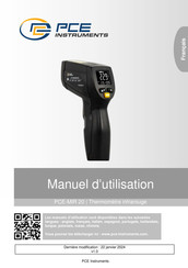 PCE Instruments PCE-MIR 20 Manuel D'utilisation