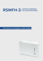 Sentera Controls RSMFH-3 Instructions De Montage Et Mode D'emploi