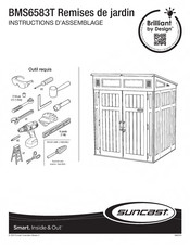 Suncast Design Brilliant BMS6583T Instructions D'assemblage