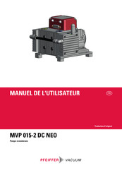 Pfeiffer Vacuum MVP 015-2 DC NEO Manuel De L'utilisateur