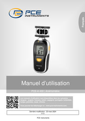 PCE Instruments PCE-A 430 Manuel D'utilisation