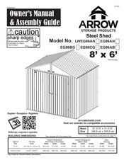 Arrow Storage Products EG86AB Manuel Du Propriétaire Et Guide D'assemblage