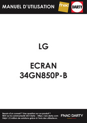 LG 34GP83A Manuel D'utilisation