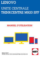 Lenovo THINKCENTRE M920s 10SL Guide D'utilisation Et De Maintenance