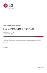 LG CineBeam HU85LG Manuel D'utilisation