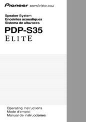 Pioneer Elite PDP-S35 Mode D'emploi