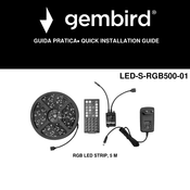 Gembird LED-S-RGB500-01 Guide Rapide