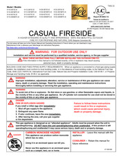 OW Lee CASUAL FIRESIDE 5112-4484BTC-E Instructions De Montage