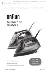 Braun TexStyle 7 Pro SI7 Serie Mode D'emploi