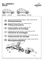 Jaeger 12620507J Instructions De Montage