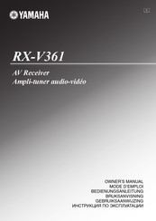 Yamaha RX-V361 Mode D'emploi