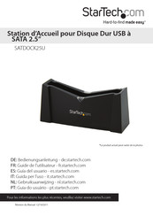 StarTech SATDOCK25U Guide De L'utilisateur