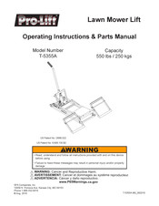 Pro-Lift T-5355A Mode D'emploi Et Manuel