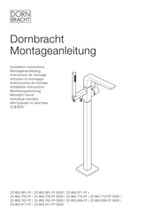 Dornbracht 863 705-FF Instructions De Montage