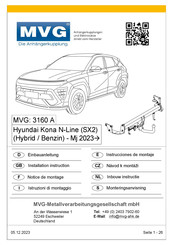 MVG 3160 A Notice De Montage