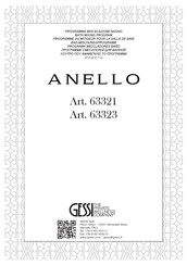 Gessi ANELLO 63321 Manuel D'installation