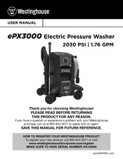Westinghouse ePX3000 Manuel Utilisateur