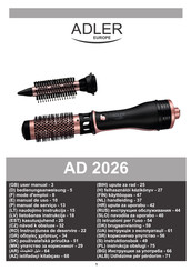 Adler europe AD 2026 Mode D'emploi