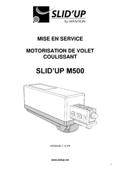 Mantion SLID'UP M500 Mise En Service