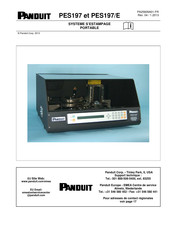 Panduit PES197 Mode D'emploi