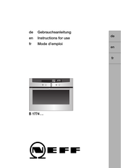 NEFF B 1774 Serie Mode D'emploi