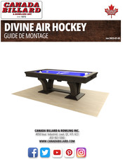 CANADA BILLARD & BOWLING INC DIVINE AIR HOCKEY Guide De Montage